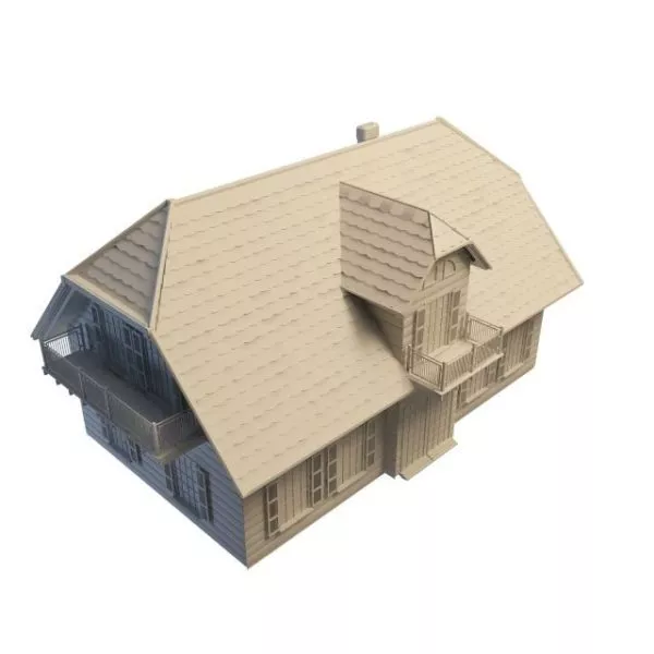 Cottage House Modern Architecture 3d model