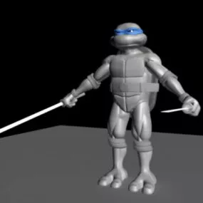 Ninja Turtles Rig 3d model