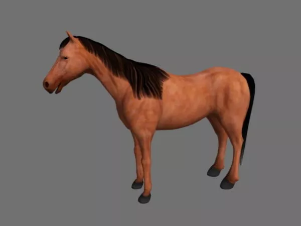 Chestnut Horse 3d model Chestnut Horse 3d model