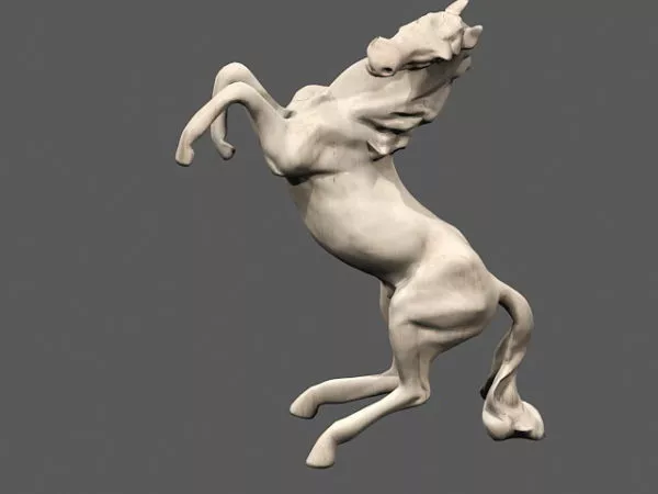Beautiful Horse With Saddle 3d model