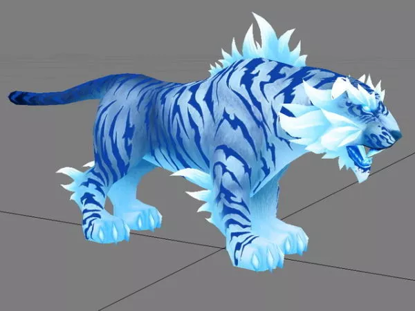 Blue Tiger 3d model Blue Tiger 3d model