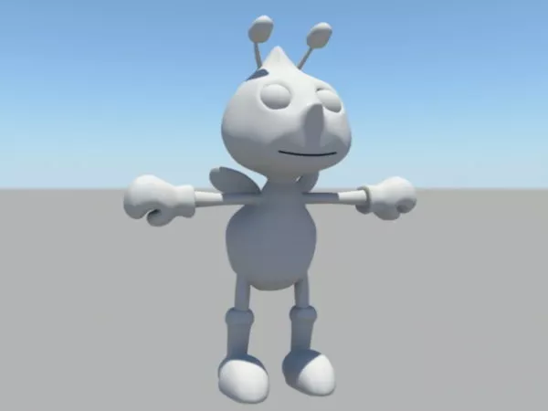 Cute Cartoon Bee 3d model Cute Cartoon Bee 3d model