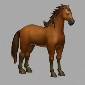 Brown Horse 3d model