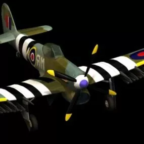 Hawker Typhoon Fighter-bomber 3d model