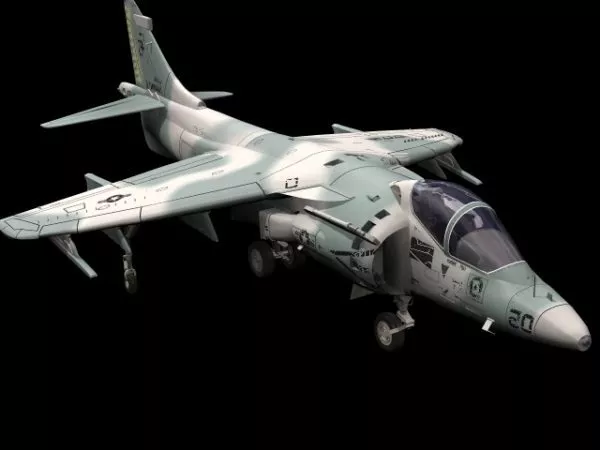 Av-8b Harrier Attack Aircraft 3d model Av-8b Harrier Attack Aircraft 3d model