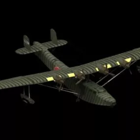 Kawanishi H6k Flying Boat 3d model