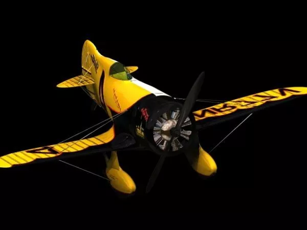 Gee Bee Model Z Racing Aircraft 3d model Gee Bee Model Z Racing Aircraft 3d model