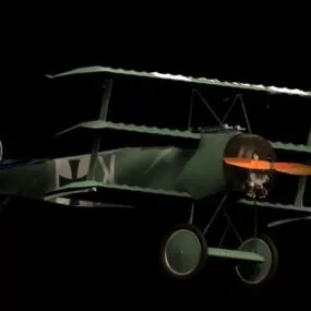 Fokker Dr.i Triplane Fighter 3d model