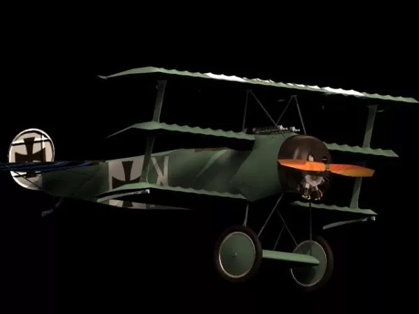 Fokker Dr.i Triplane Fighter 3d model Fokker Dr.i Triplane Fighter 3d model
