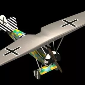 Fokker D.vii Fighter 3d model