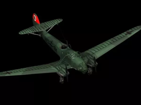 Fw 58b Aircraft 3d model Fw 58b Aircraft 3d model