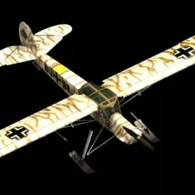 Fi 156c-5 Storch Liaison Aircraft 3d model