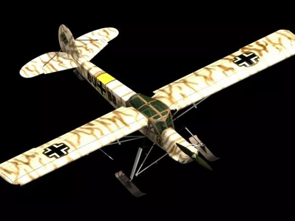 Fi 156c-5 Storch Liaison Aircraft 3d model Fi 156c-5 Storch Liaison Aircraft 3d model