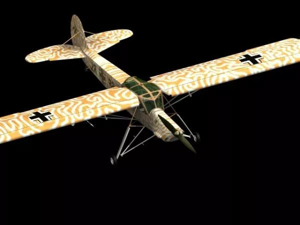 Fi 156 Storch Liaison Aircraft 3d model Fi 156 Storch Liaison Aircraft 3d model