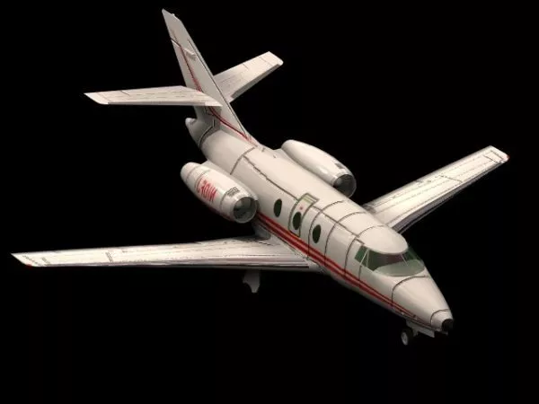 Falcon 10 Jet Aircraft 3d model Falcon 10 Jet Aircraft 3d model