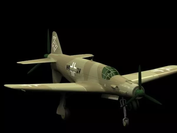 Dornier Do 335 Pfeil Heavy Fighter 3d model Dornier Do 335 Pfeil Heavy Fighter 3d model