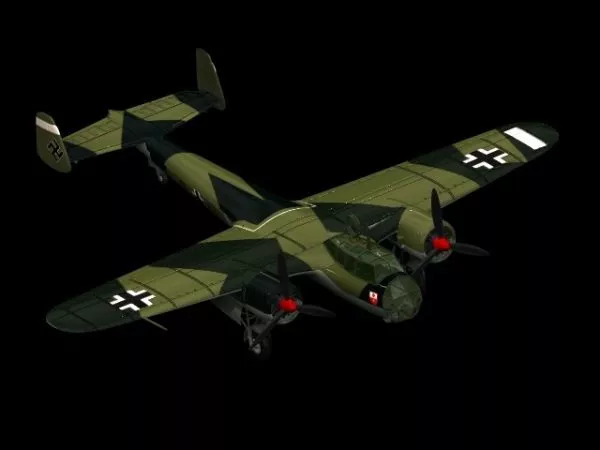 Dornier Do 17 Light Bomber 3d model Dornier Do 17 Light Bomber 3d model
