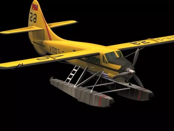 Canada Dhc-3 Otter Transport Aircraft 3d model Canada Dhc-3 Otter Transport Aircraft 3d model