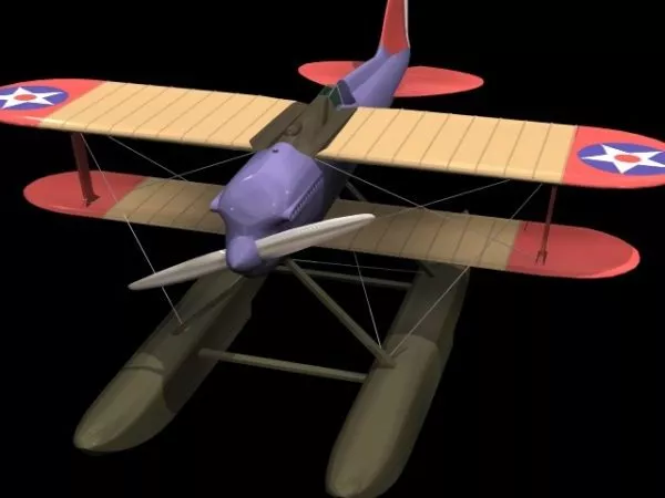 Curtiss Cs Torpedo Bomber 3d model Curtiss Cs Torpedo Bomber 3d model