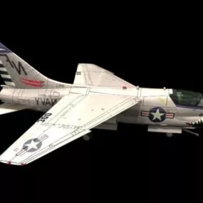 Ltv A-7 Corsair Ii Attack Aircraft 3d model