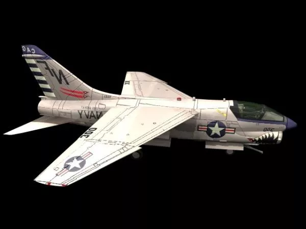 Ltv A-7 Corsair Ii Attack Aircraft 3d model Ltv A-7 Corsair Ii Attack Aircraft 3d model
