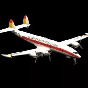 Lockheed Super Constellation Airliner 3d model