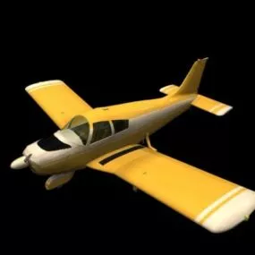 Piper Pa-28 Cherokee Aircraft 3d model