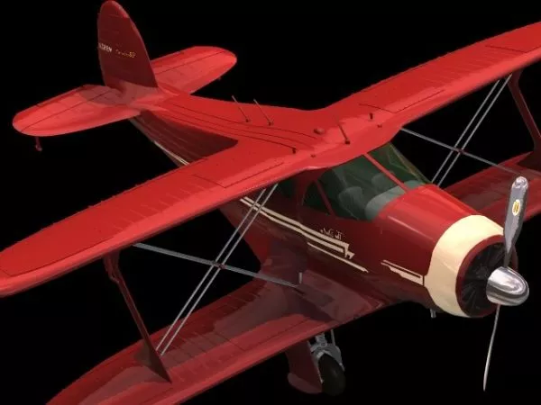 Beechcraft Model 17 Staggerwing 3d model Beechcraft Model 17 Staggerwing 3d model