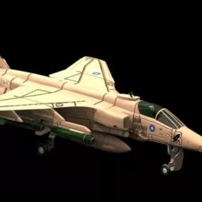 Sepecat Jaguar Ground Attack Aircraft 3d model