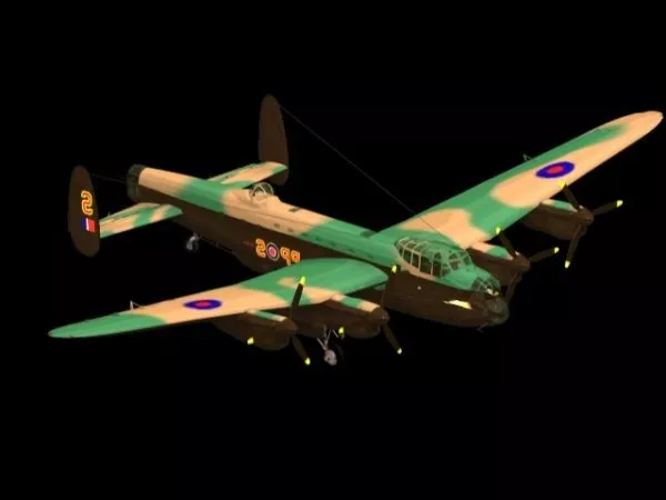 Avro Lancaster Heavy Bomber 3d model Avro Lancaster Heavy Bomber 3d model