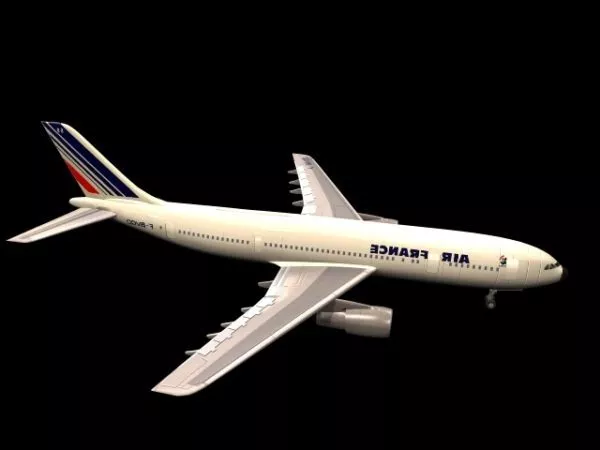 Airbus A300 Jet Airliner 3d model Airbus A300 Jet Airliner 3d model