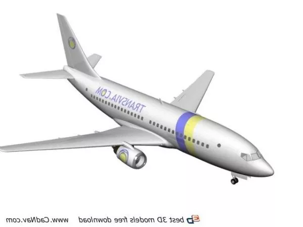 Yak42 Jet Airliner 3d model