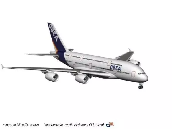 Airbus A380 3d model Airbus A380 3d model