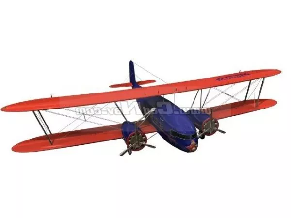 Curtiss Aircraft 3d model Curtiss Aircraft 3d model