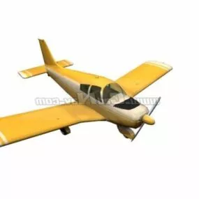 Piper Pa-28 Cherokee Light Aircraft 3d model