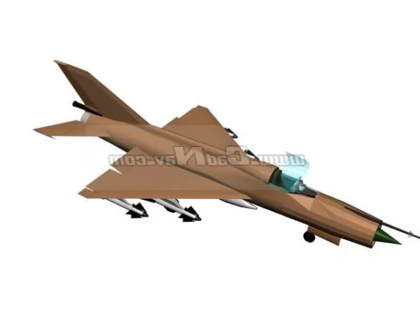 Mikoyan-gurevich Mig-21 Fishbed Fighter 3d model Mikoyan-gurevich Mig-21 Fishbed Fighter 3d model