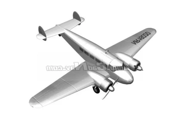 Lockheed Model 10 Electra Light Airliner 3d model Lockheed Model 10 Electra Light Airliner 3d model