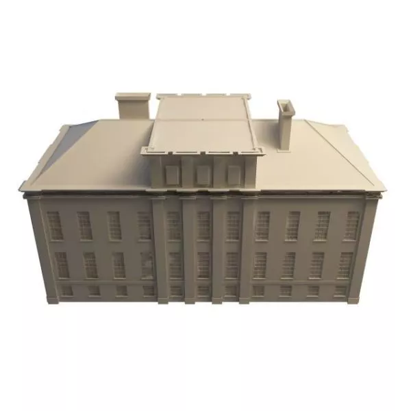 Old Post Office Building 3d model Old Post Office Building 3d model