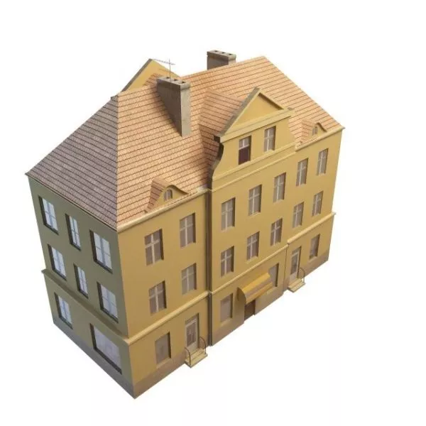 Vintage Apartment Block 3d model Vintage Apartment Block 3d model