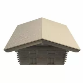 Wooden Farmhouse 3d model