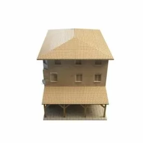 Small Town Hotel 3d model