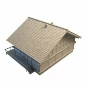 Wooden Country House 3d model