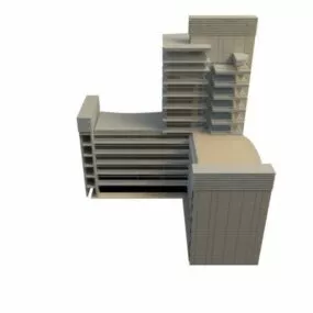 Modern Commercial Complex 3d model