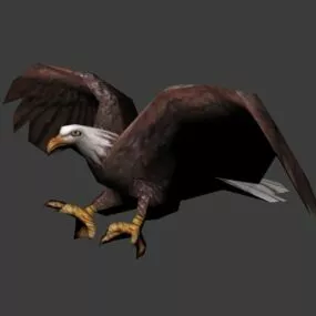 Animated Eagle Flying 3d model