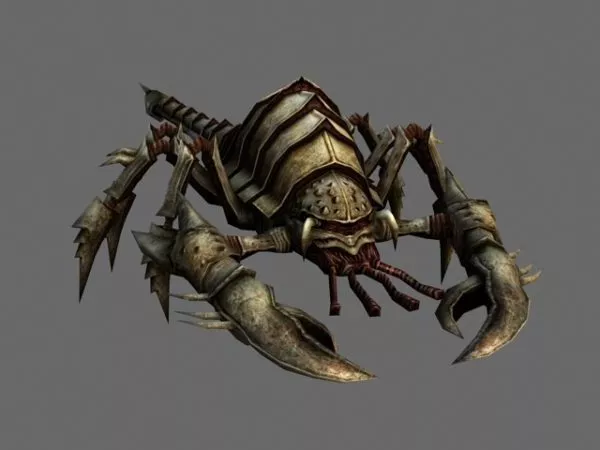 Evil Gold Scorpion 3d model