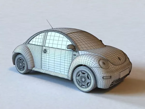 Vw Beetle Dune Car 3d model