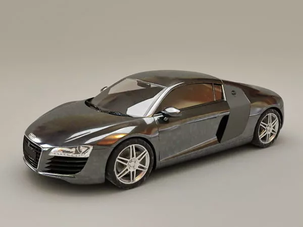 Audi R8 V8 Spyder 3d model Audi R8 V8 Spyder 3d model