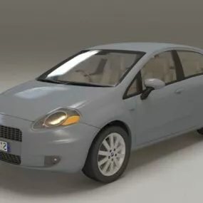Fiat Punto Supermini Car 3d model