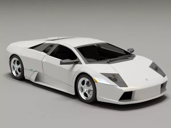 White Lamborghini Murcielago 3d model White Lamborghini Murcielago 3d model