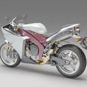 Street Motorcycle 3d model